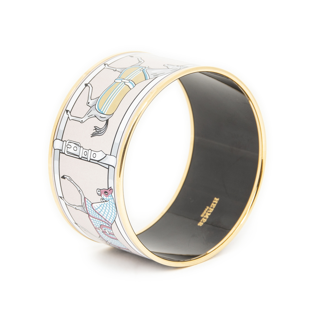 Hermes Enamel Bangle GM